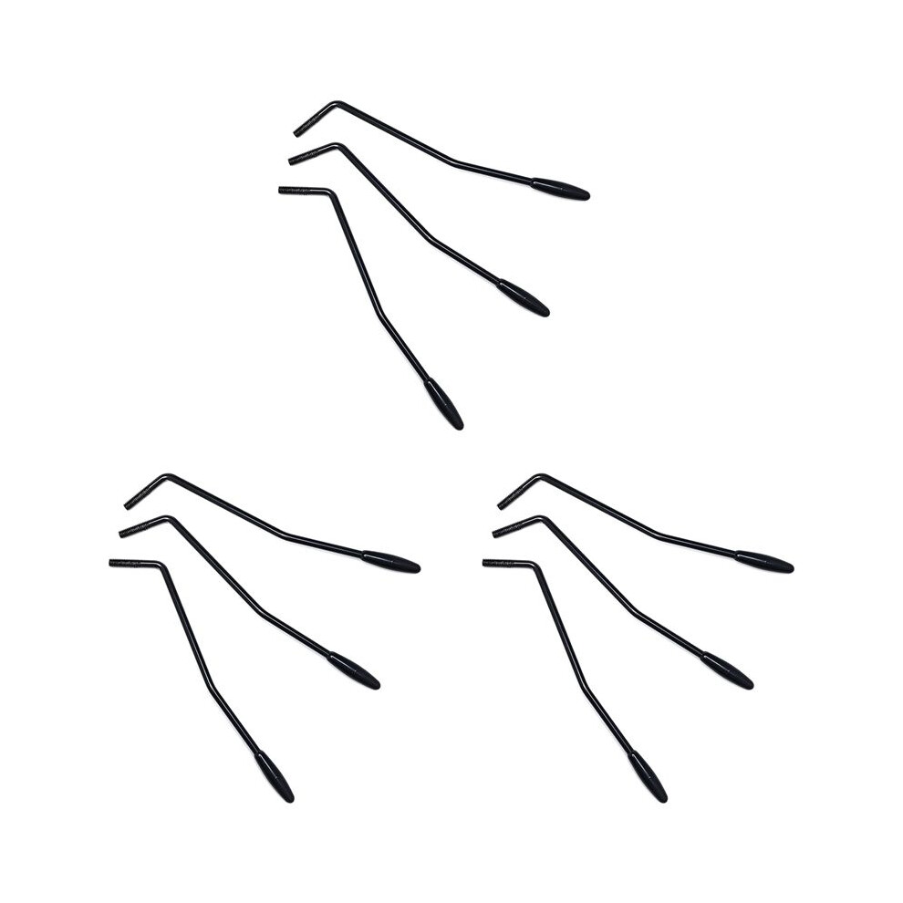 9 Pieces 6Mm Thread Tremolo Arm Whammy Bar For Stratocaster Electric Guitar Tremolo System,Black 4713750131622