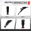 Universal Motorcycle Rear  Mudguard with LED Tail Light for  Mudguard LED Brake Tail Light Brake Lamp 5