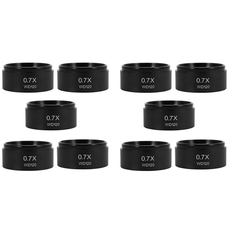 10X Wd120 0.7X Trinocular Stereo Microscope Auxiliary Objective Lens Barlow Lens 48Mm Thread Black 4711489699963