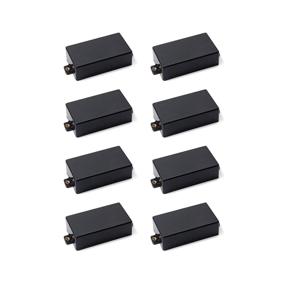 8X Plastic Sealed Humbucker Pickup Cover Fit Sq St Pickup Guitar Parts (Black) 4711202775899