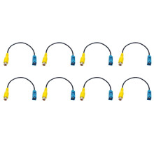 8X Fakra Reversing AV-in Camera Video Connection RCA Cable Parking Adapter - Fakra to RCA Video Cable Adapter