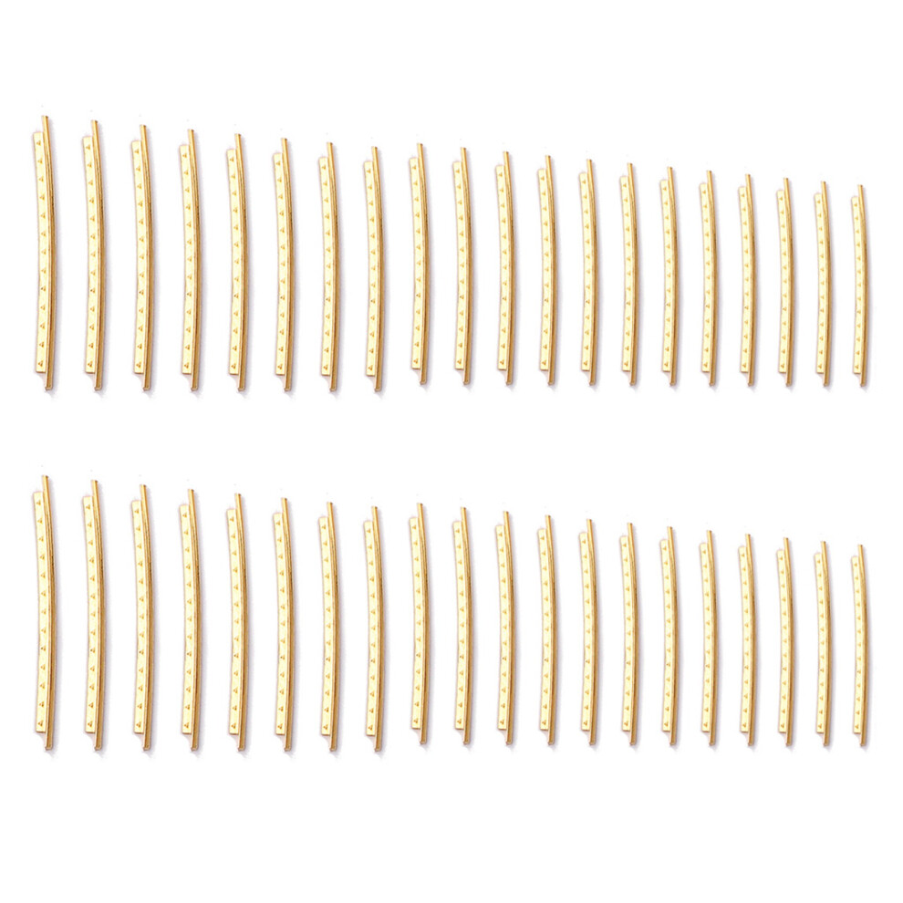 40Pcs/ Set Classical Acoustic Guitar Fret Wire Copper 20 Fingerboard Frets 2.0Mm For Acoustic Guitar Parts 6033381135324