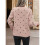 Damen-Pullover mit Punkten, Langärmelig, Rundhalsausschnitt, Strickpullover-Oberteile Rosa M 6