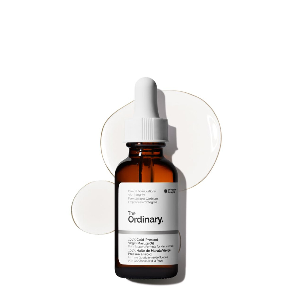 The Ordinary 100% Cold-Pressed Virgin Marula Oil, Antioxidant-Rich, Unrefined Oil For Radiant Skin, 1 Fl Oz