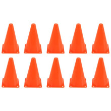 Conos de TráFico de 10 Piezas - 7 Pulgadas de Conos de Actividad Deportiva de Fiesta TemáTica de ConstruccióN MultipropóSito para Entrenamiento de