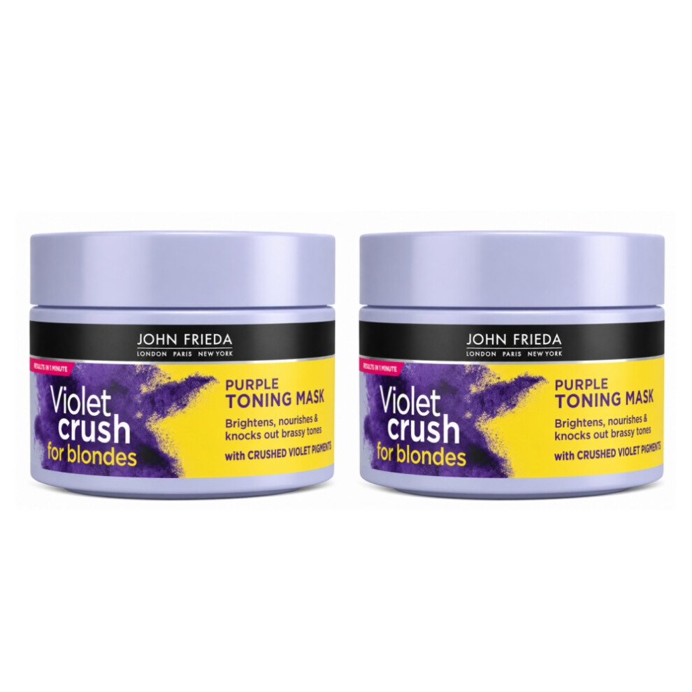 John Frieda Purple Violet Hair Mask 250Ml-2Pk