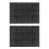 2X Silicone Hamburger Bread Forms Perforated Bakery Molds Non Stick Baking Sheets Fit Half Pan Size 1