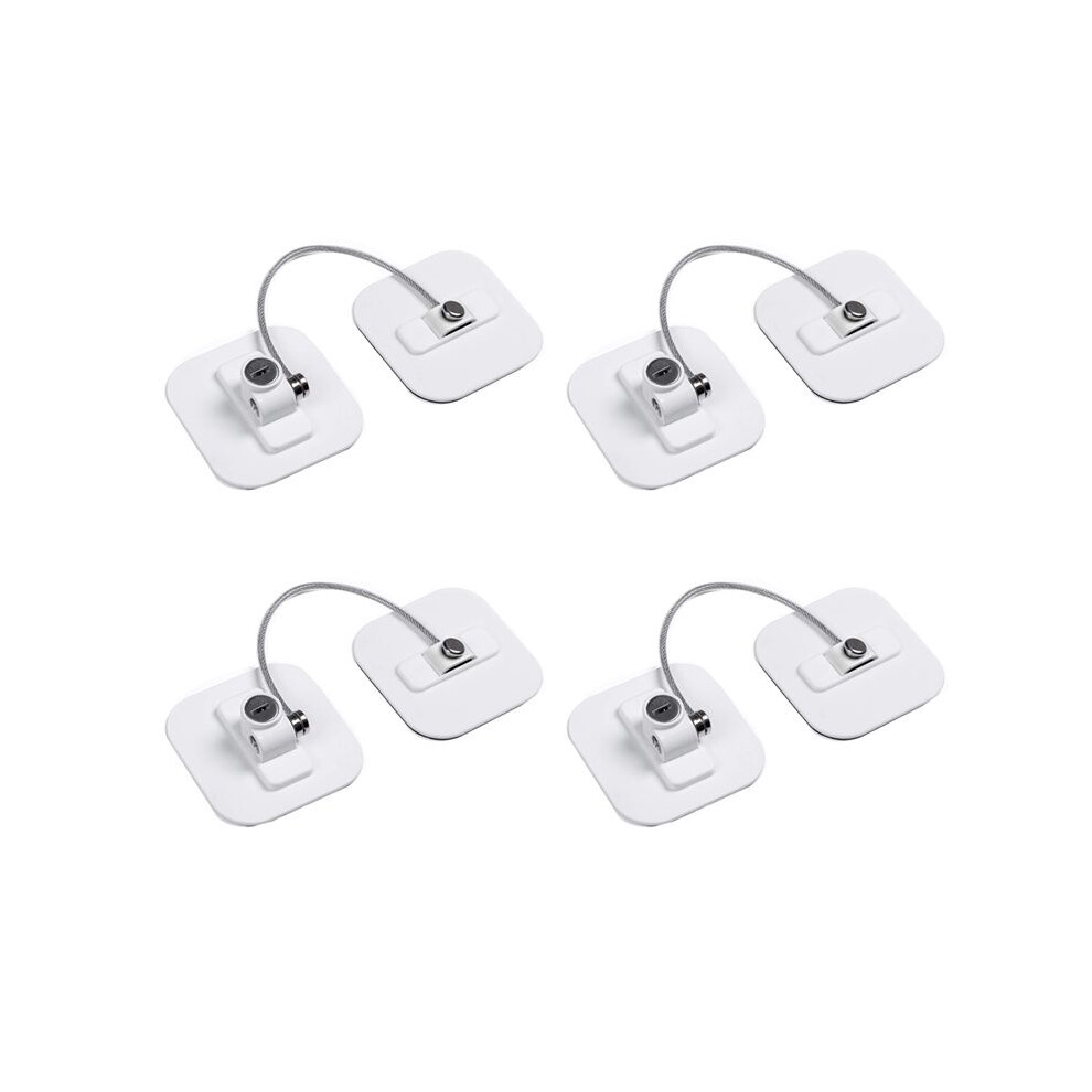 Fridge Lock,Refrigerator Locks,Freezer Lock With Key For Child Safety,Locks To Lock Fridge And Cabinets-4Pack 6033107974732