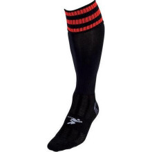 (7 UK-11 UK, Black/Tangerine) Precision Unisex Adult 3 Stripe Pro Football Socks