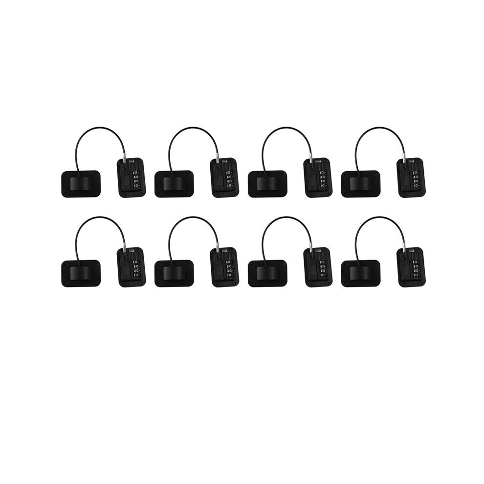 8X Upgraded Password Window Lock Child Safety Lock Baby Protection Children Fridge Lock Door Cabinet Limiter Locks-Black 4711310626120
