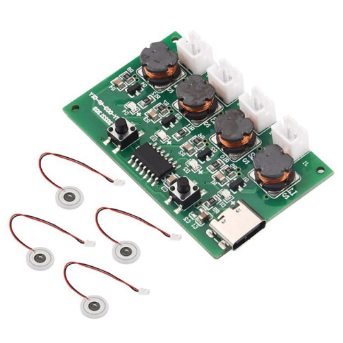 3X DC5V Type-C  Umidificatore Kit DIY Mist Maker e Driver Circuit Board 4 Fogger Atomization Film Atomizer Sheet 1