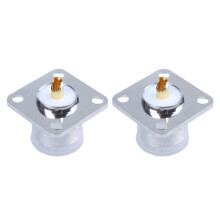 2X UHF Weiblich SO239 Steuerung Chassismontage Flansch Deck Montage Solder Cup -Steckverbinder