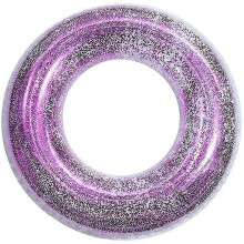 Salvagente trasparente con paillettes, salvagente gonfiabile con glitter per feste in piscina estive
