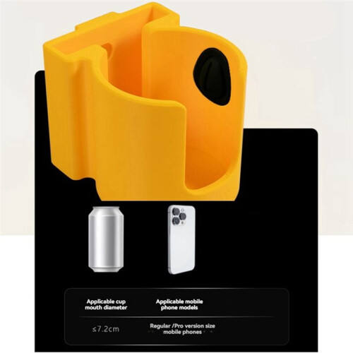 Multifunctional PLA Water Cup Bracket Compatible for Simulation Racing Flight Simulator Aluminum Profile Red 1