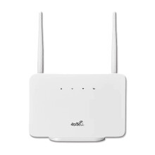 Router 4G LTE CPE z modemem, bezprzewodowym punktem dostępowym 300 Mb/s, anteną zewnętrzną i gniazdem na kartę SIM do podróży domowyc