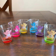 Swear Bears shotglasssett - 6 deler isolerte shotglass til cocktail, whisky, reise, bar, julegave
