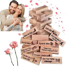 48PCS Super Naughty Block Tower Joc Adulți Cupluri Activități și Idei de Întâlniri Nopți Blocuri Game-Good