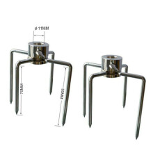4 Pcs BBQ RôTisserie Fourchettes à Viande Pince Grill Meatpicks En Acier Inoxydable Barbecue Brochette