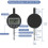 Electronic Digital Dial Indicator Gauge 0-12.7mm/0.5" Inch/Metric Conversion,with 0.01mm/0.0005"Resolution for Testing A 8