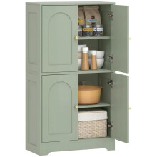 110cm Kitchen Cupboard with 4 Arched Doors and 2 Adjustable Shelves