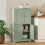 110cm Kitchen Cupboard with 4 Arched Doors and 2 Adjustable Shelves 3