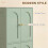 110cm Kitchen Cupboard with 4 Arched Doors and 2 Adjustable Shelves 4