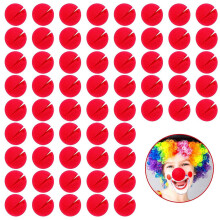 60 stycken röda clownnäsor cosplaynäsor skumnäsor för julkarneval kostymfest klädsel upp