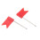 100 Flag Shape Map Pins Cork Notice Board Drawing Pins Push Pin Red 5