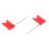 100 Flag Shape Map Pins Cork Notice Board Drawing Pins Push Pin Red 6