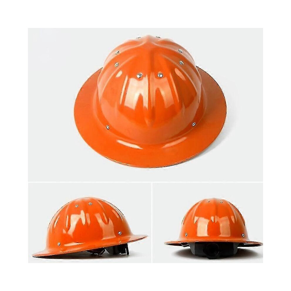 Aluminum Alloy Safety Helmet Wide Brim Hard Hat Lightweight High Strength Compatible With Construction Railway Metallurgy Mine Work Cap 9148293581606