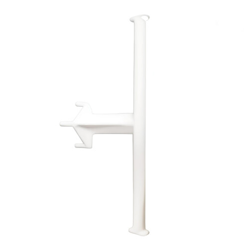 Heavy Duty Plastic Tape Holder for Secure Placement in-White