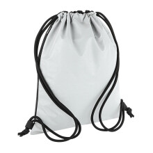 (One Size, Silver) Bagbase Reflective Drawstring Bag