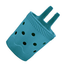 EVA Beach Cup Holder With Holes For Bottles And Mugs-lake green