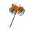 Elegant Rotating Metal Tractor Windmill Stake Decorative Accent 1