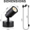 Spots LED d'intérieur, éclairage indirect 3W, projecteur de sol, 3000K, prise US_P 3
