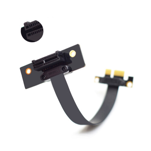 PCIE PCI Riser PCI-E Express Tarjeta Vertical PCIE X1 Cable de ExtensióN para Placa Base Cable Adaptador Convertidor Extensor 20Cm 1