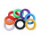 50PCS Small Size ID Identify Key Ring Cap Tag 5