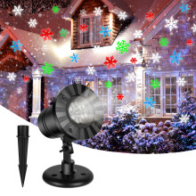 Projecteur lumineux flocon de neige de Noël, étanche IP65, 180