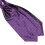 Cravatta Ascot da uomo in misto seta a pois 1