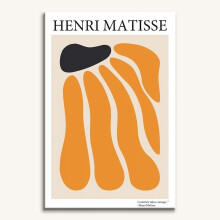 Matisse abstrakti kukkakuvioinen seinätaide, 16 x 24 tuumaa, kehystämätön