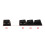 Keycap Set WASD Broadside Lighting Key Cap for Mechanical Keyboard Compatible with MX 5