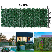 Kunstmatig klimop schuttingpaneel 118x39,4 inch groen