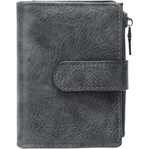 Women's Small Leather RFID-Blocking Bifold Wallet