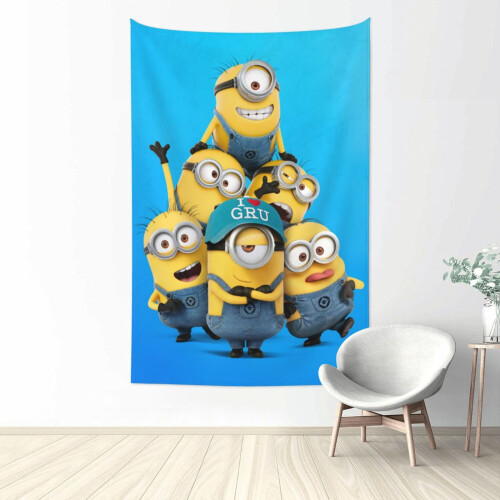 Minions-gobeliiniseinävaate 60x40 tuumaa