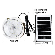 Plafoniera a LED solare con telecomando, 50 LED, IP66
