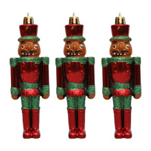 Christmas Nutcracker Pendant Ornaments Green 3 Pieces