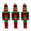 Christmas Nutcracker Pendant Ornaments Green 3 Pieces 1