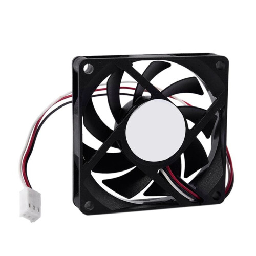 2X Computerbehuizing Koeler Ventilator 3PIN 12V 7CM 70MM PC CPU Koelkoeler Ventilator 2