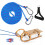 2X Sledge Rope with Carabiner, Thick Sledge Rope Diameter 10 mm, 4 M Sledge Lead with Handle, Sledge Pull Rope 2