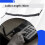 Replacement RJ9 4P4C Plug Coiled Stretchy Telephone Handsets Cable  Black 8
